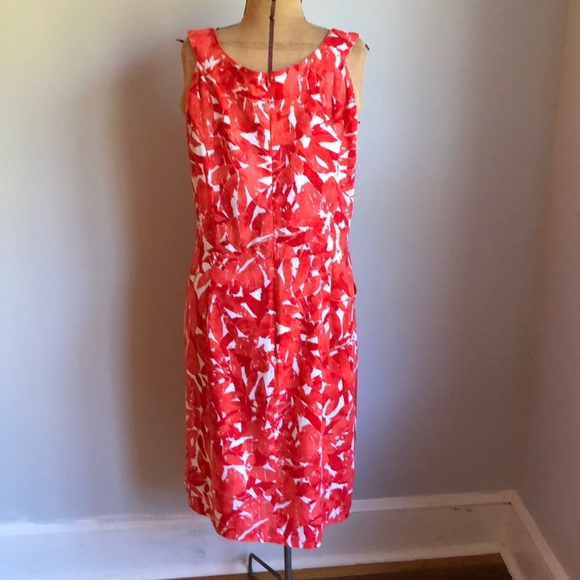 Cato Woman Red Coral Sleeveless Dress LinenRayon - Picture 3 of 15